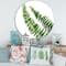 Designart - Fern Leaves Detail I - Farmhouse Metal Circle Wall Art